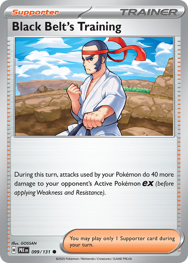 Black Belt's Training #099/131 Common (Reverse Holofoil) / Prismatic Evolutions
