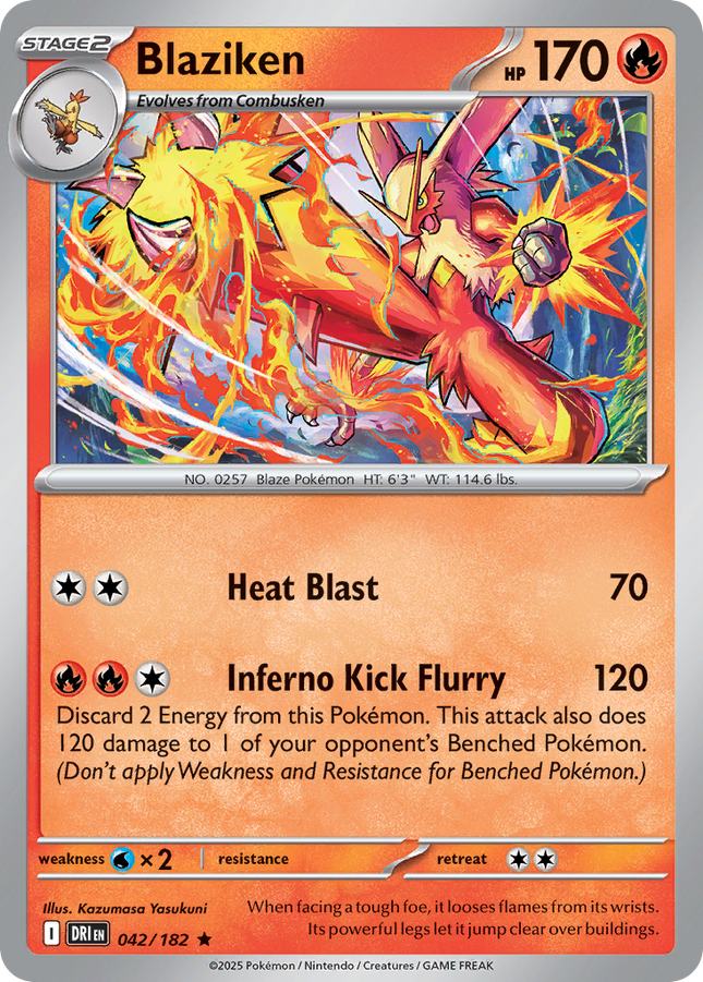 Blaziken #042/182 Rare (Holofoil) / Destined Rivals