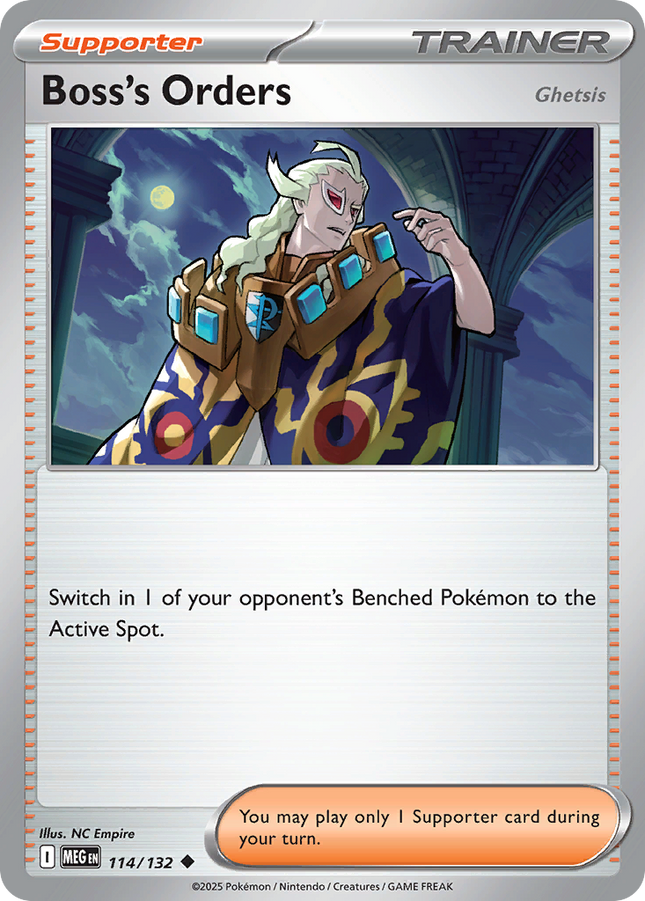 Boss's Orders #114/132 Uncommon (Reverse Holofoil) / Mega Evolution