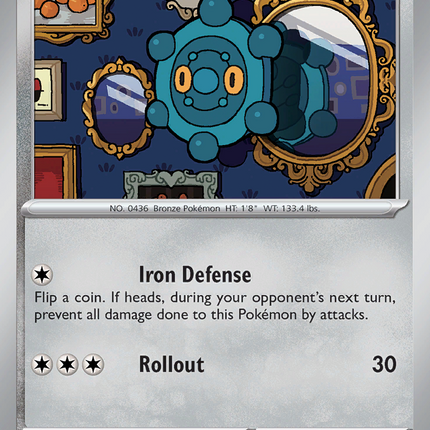 Bronzor #071/094 Common (Reverse Holofoil) / Phantasmal Flames