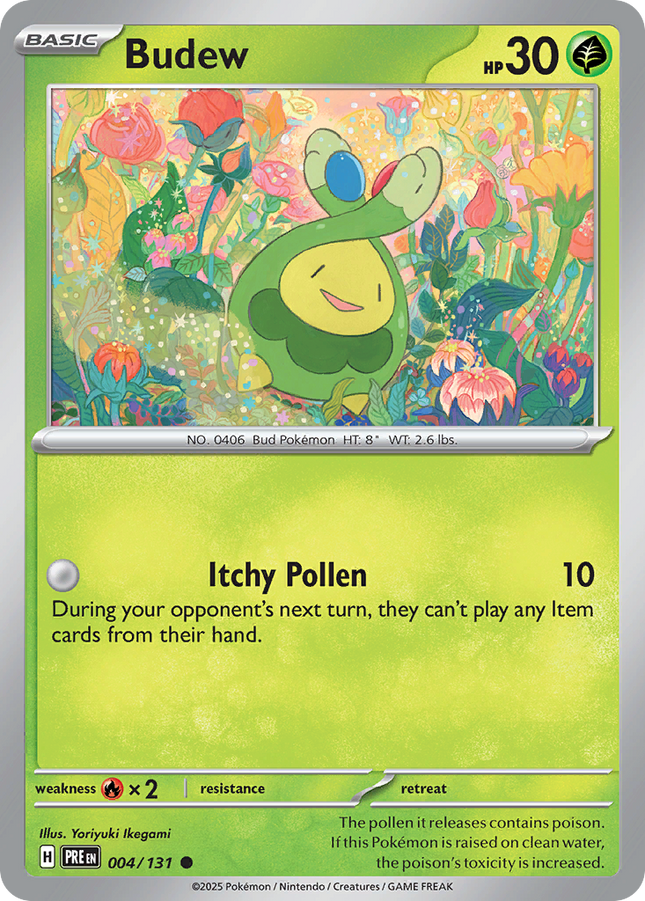Budew #004/131 Common (Poke Ball Pattern) / Prismatic Evolutions