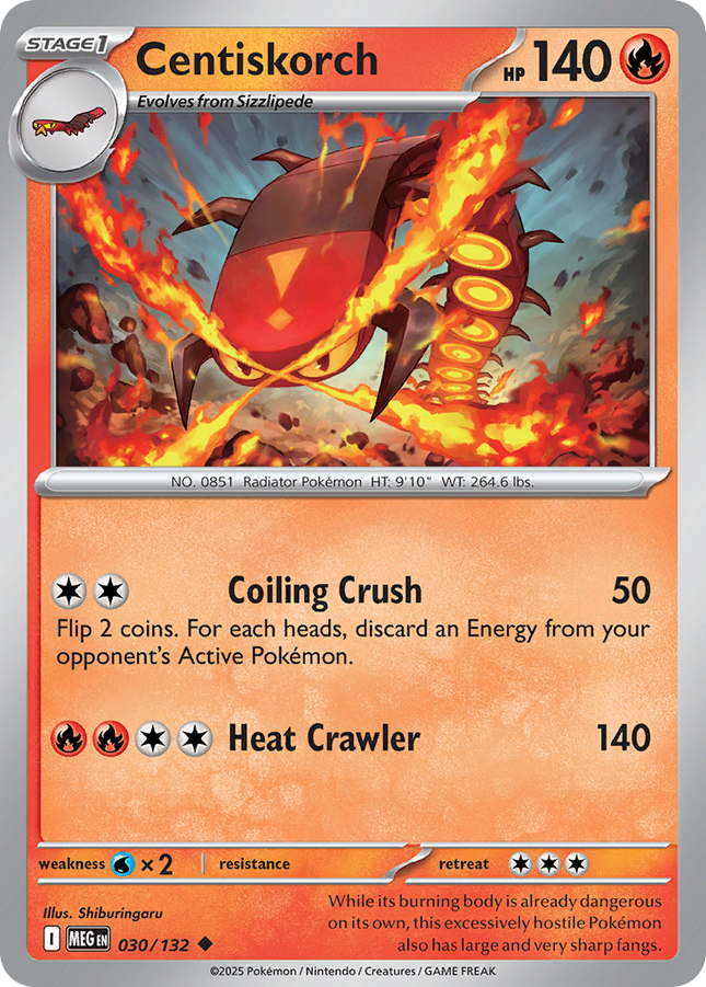 Centiskorch #030/132 Uncommon / Mega Evolution