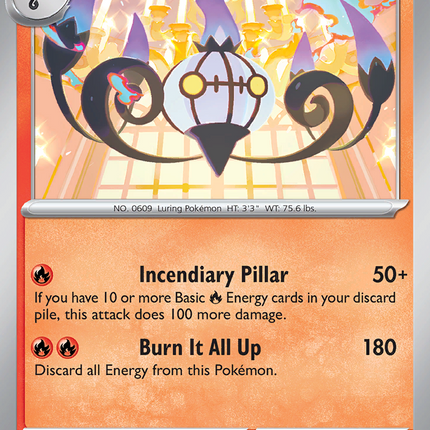 Chandelure #018/086 Rare (Holofoil) / White Flare