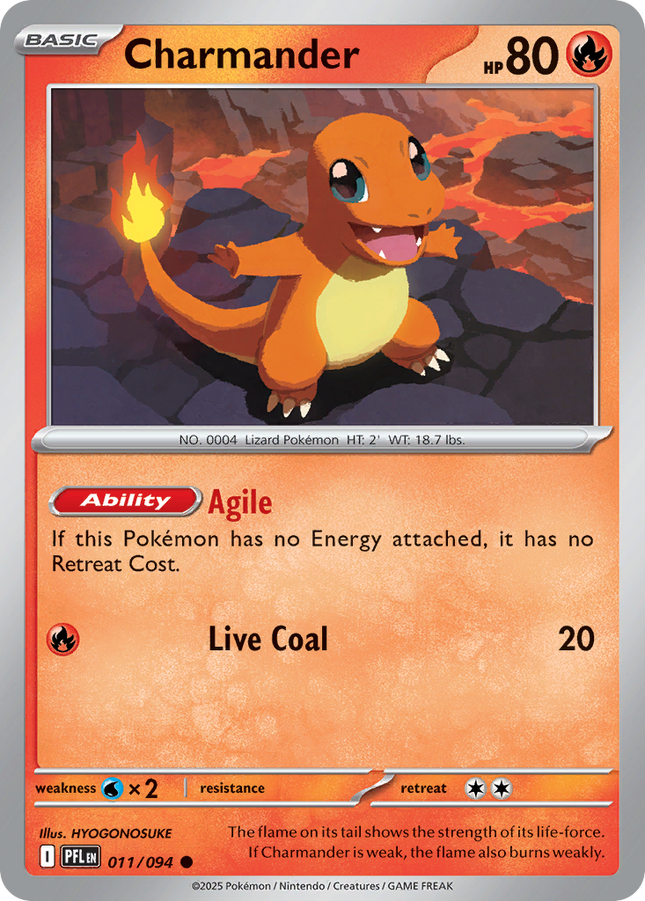 Charmander #011/094 Common / Phantasmal Flames
