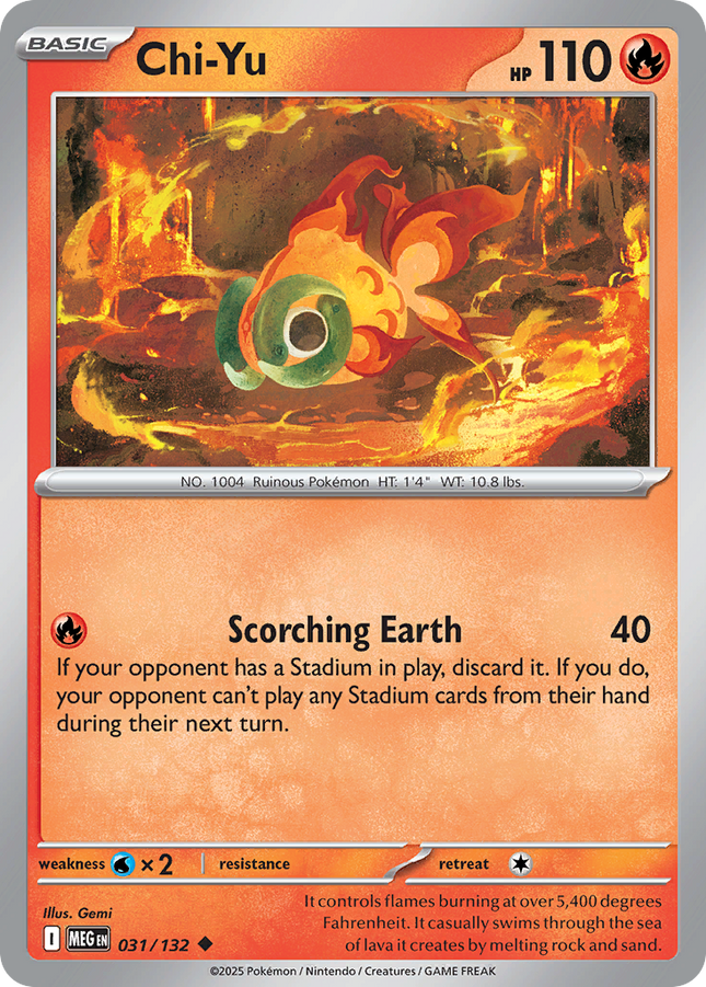 Chi-Yu #031/132 Uncommon / Mega Evolution
