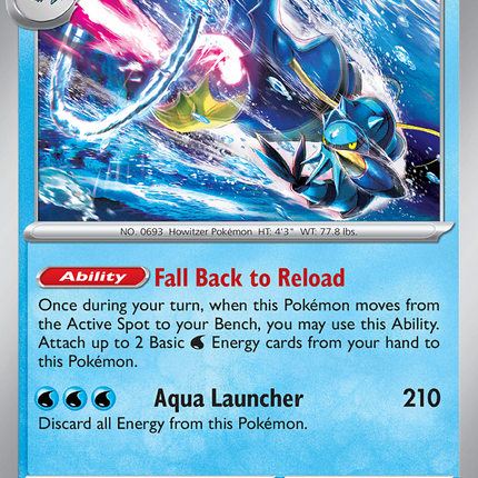 Clawitzer #038/132 Rare (Reverse Holofoil) / Mega Evolution