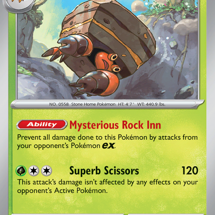 Crustle #012/182 Rare (Reverse Holofoil) / Destined Rivals