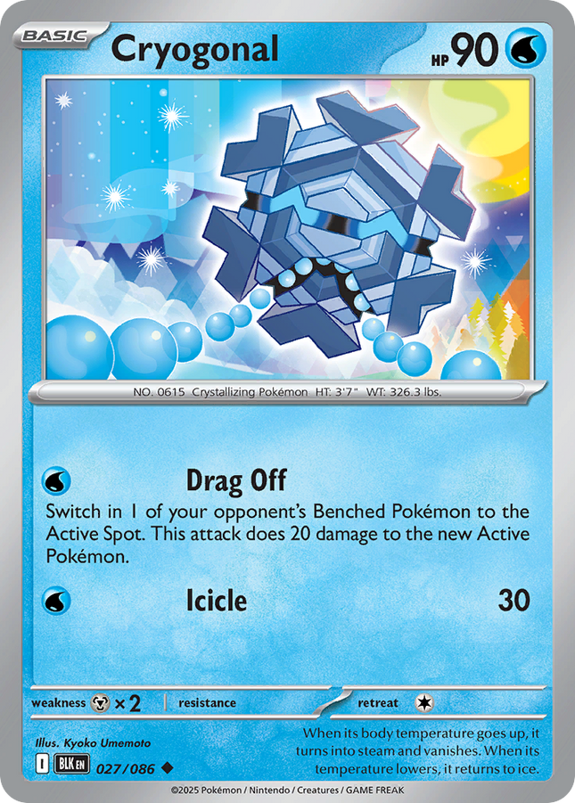Cryogonal #027/086 Uncommon / Black Bolt
