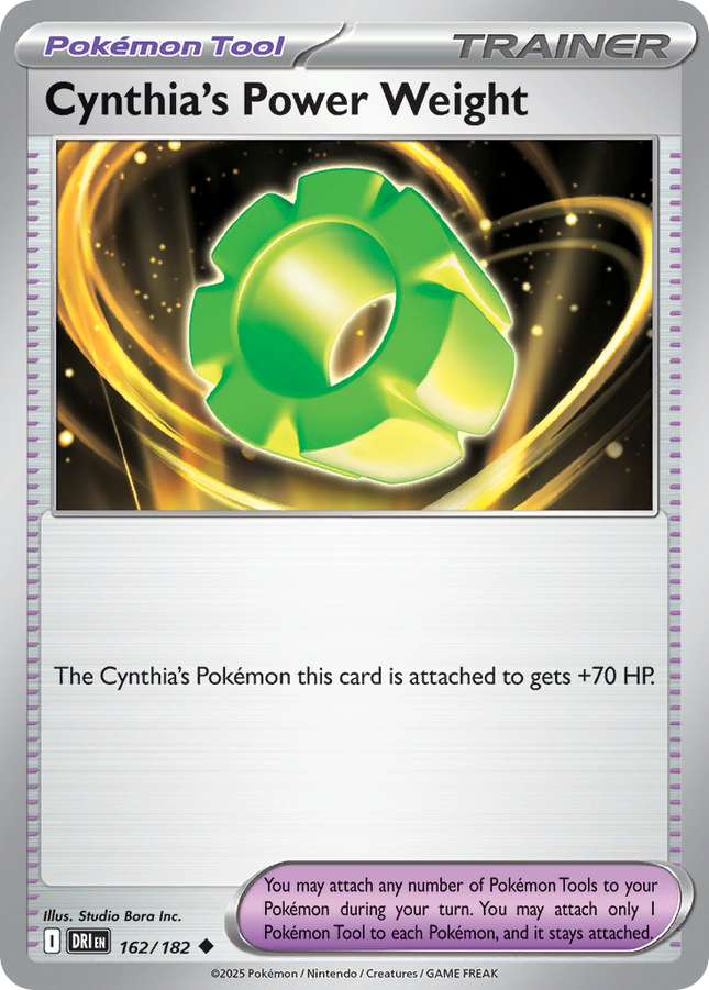 Cynthia's Power Weight #162/182 Uncommon (Reverse Holofoil) / Destined Rivals