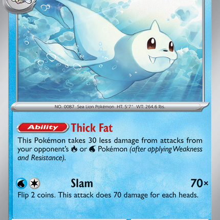 Dewgong #022/094 Common (Reverse Holofoil) / Phantasmal Flames