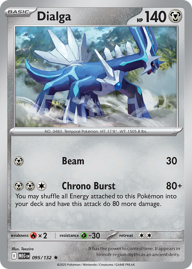 Dialga #095/132 Rare (Holofoil) / Mega Evolution