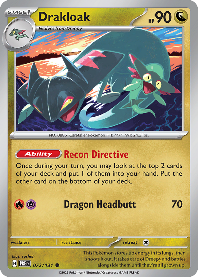 Drakloak #072/131 Common (Poke Ball Pattern) / Prismatic Evolutions