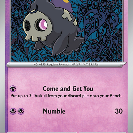 Duskull #035/131 Common (Reverse Holofoil) / Prismatic Evolutions