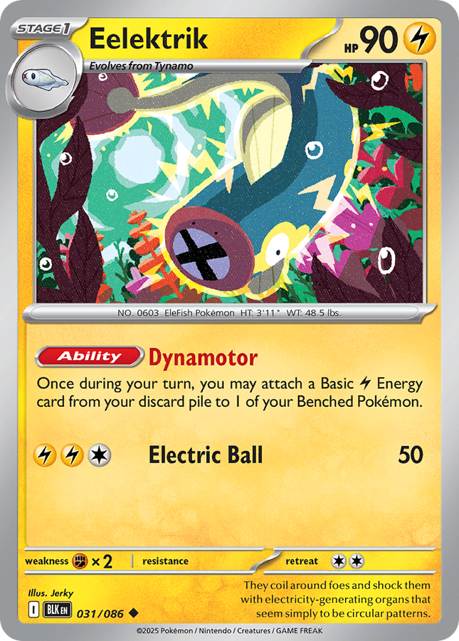 Eelektrik #031/086 Uncommon / Black Bolt