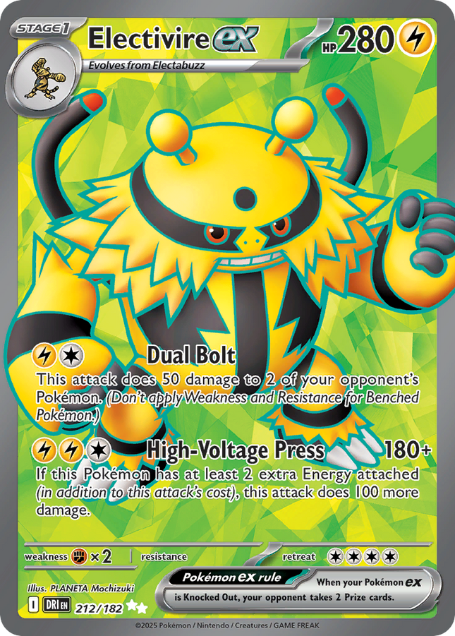 Electivire EX #212/182 Ultra Rare (Holofoil) / Destined Rivals