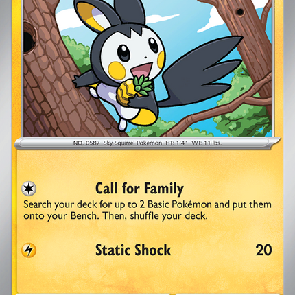 Emolga #029/086 Common / Black Bolt