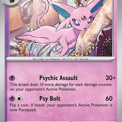Espeon #033/131 Rare (Holofoil) / Prismatic Evolutions