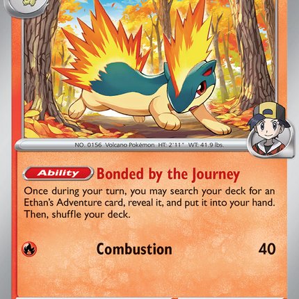 Ethan's Quilava #033/182 Common / Destined Rivals