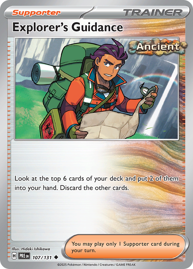 Explorer's Guidance #107/131 Uncommon (Reverse Holofoil) / Prismatic Evolutions