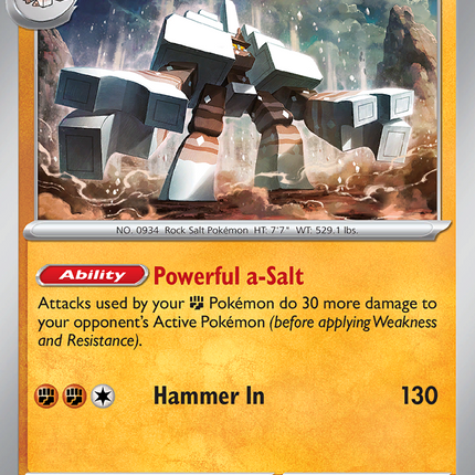 Garganacl #084/132 Uncommon (Reverse Holofoil) / Mega Evolution
