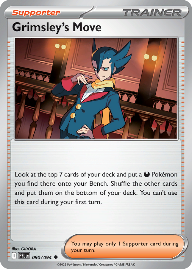 Grimsley's Move #090/094 Uncommon (Reverse Holofoil) / Phantasmal Flames