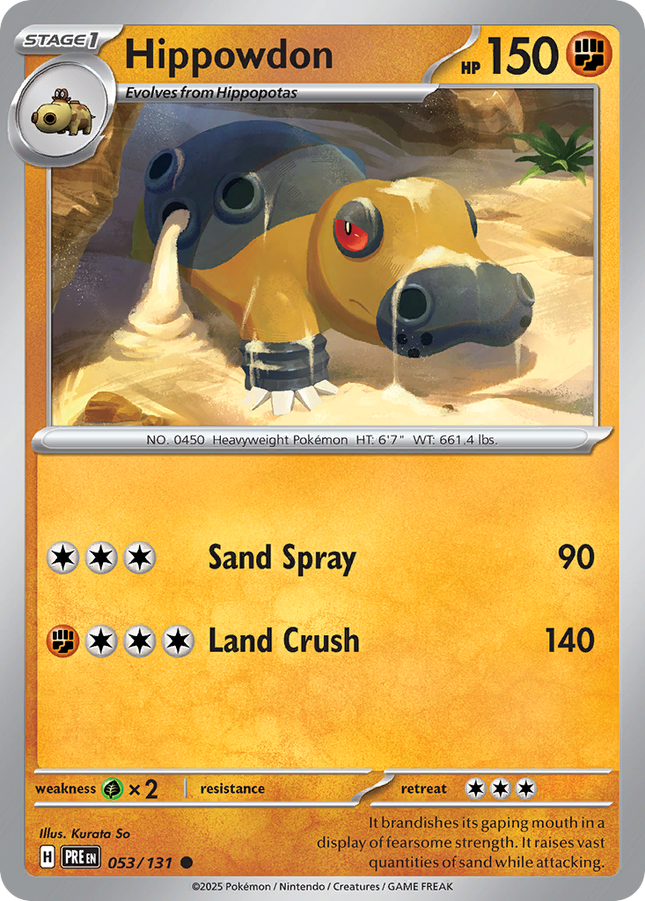 Hippowdon #053/131 Common / Prismatic Evolutions