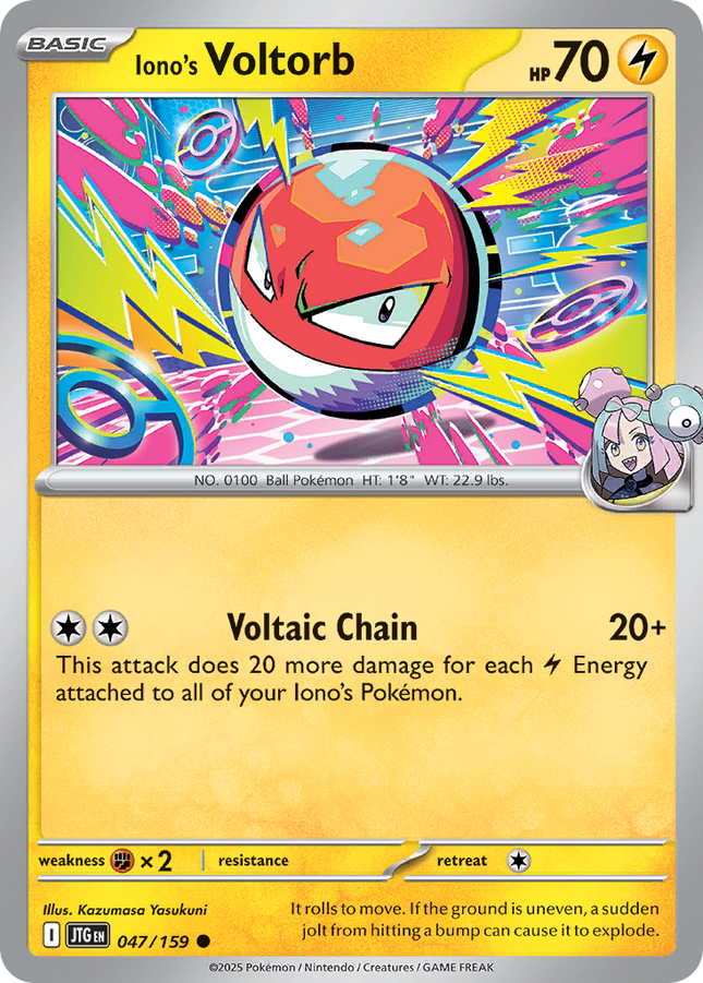 Iono's Voltorb #047/159 Common (Reverse Holofoil) / Journey Together