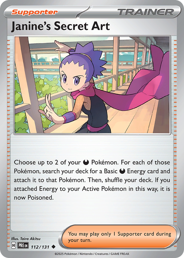 Janine's Secret Art #112/131 Uncommon (Reverse Holofoil) / Prismatic Evolutions