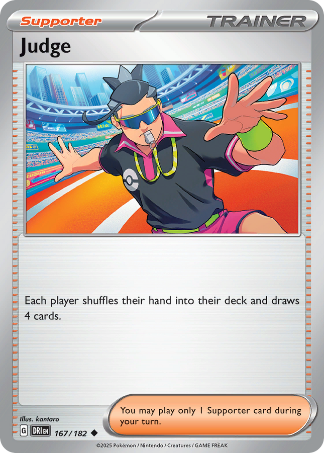 Judge #167/182 Uncommon (Reverse Holo) / Destined Rivals