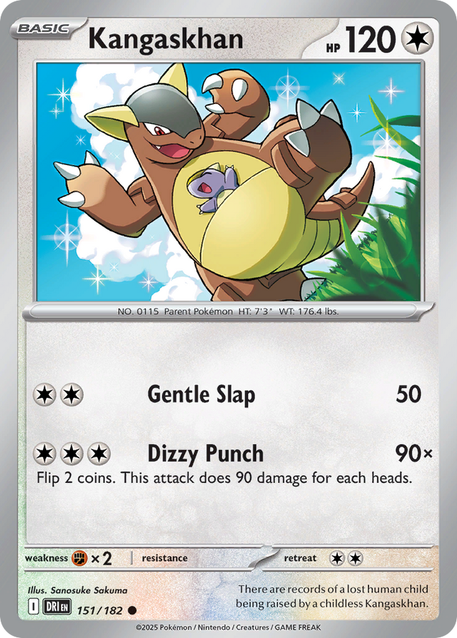 Kangaskhan #151/182 Common (Reverse Holofoil) / Fates Collide