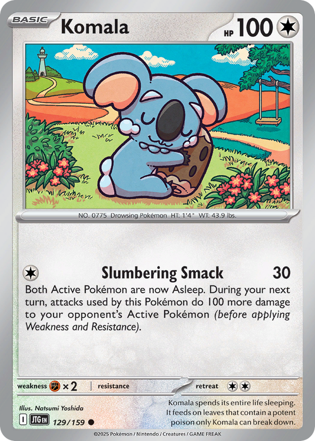 Komala #129/159 Common (Reverse Holofoil) / Journey Together