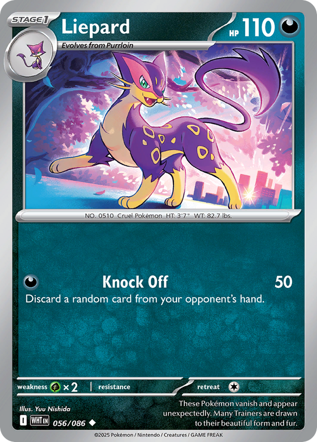 Liepard #056/086 Uncommon / White Flare