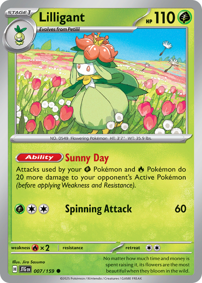 Lilligant #007/159 Common (Reverse Holofoil) / Journey Together
