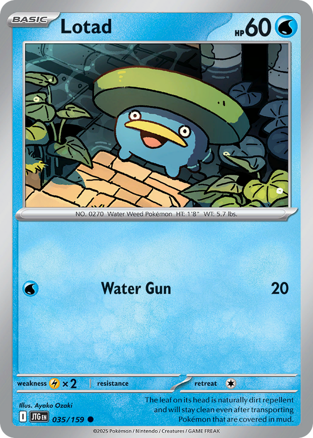 Lotad #035/159 Common (Reverse Holofoil) / Journey Together