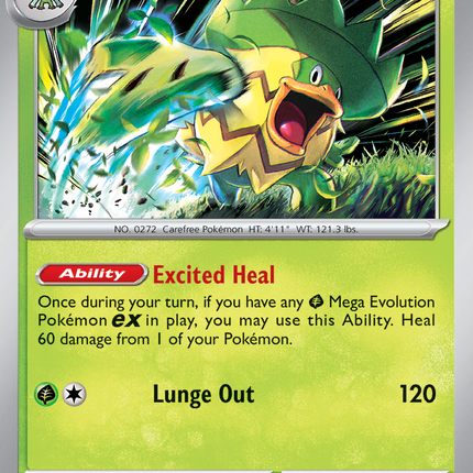 Ludicolo #007/094 Uncommon (Reverse Holofoil) / Phantasmal Flames