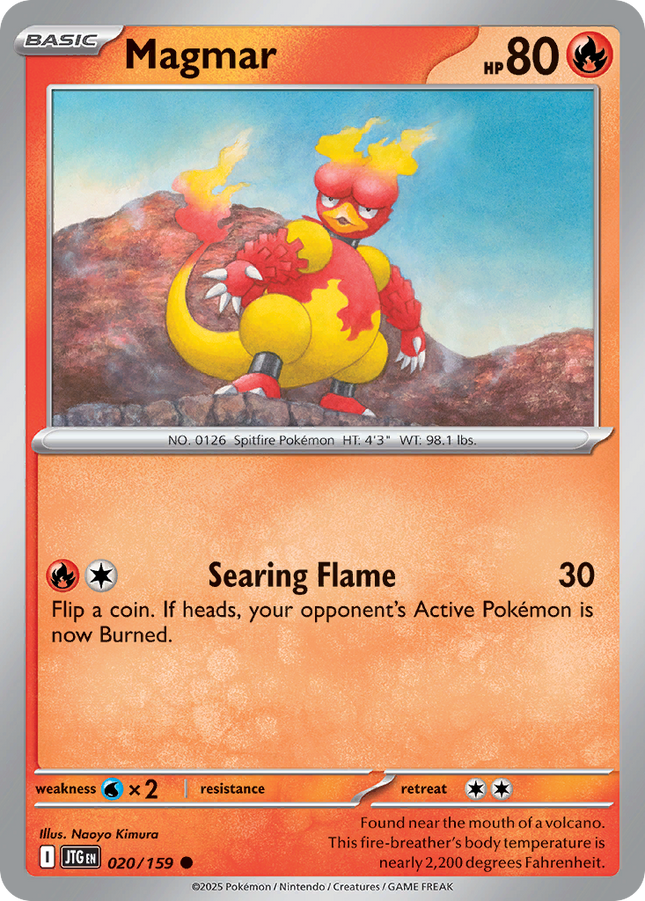 Magmar #020/159 Common (Reverse Holofoil) / Journey Together