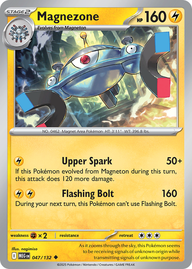 Magnezone #047/132 Uncommon (Reverse Holofoil) / Mega Evolution