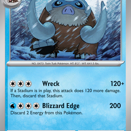 Mamoswine #025/094 Uncommon (Reverse Holofoil) / Phantom Forces