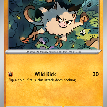 Mankey #090/182 Common (Reverse Holofoil) / Destined Rivals