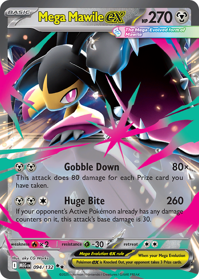 Mega Mawile EX #094/132 Double Rare (Holofoil) / Mega Evolution