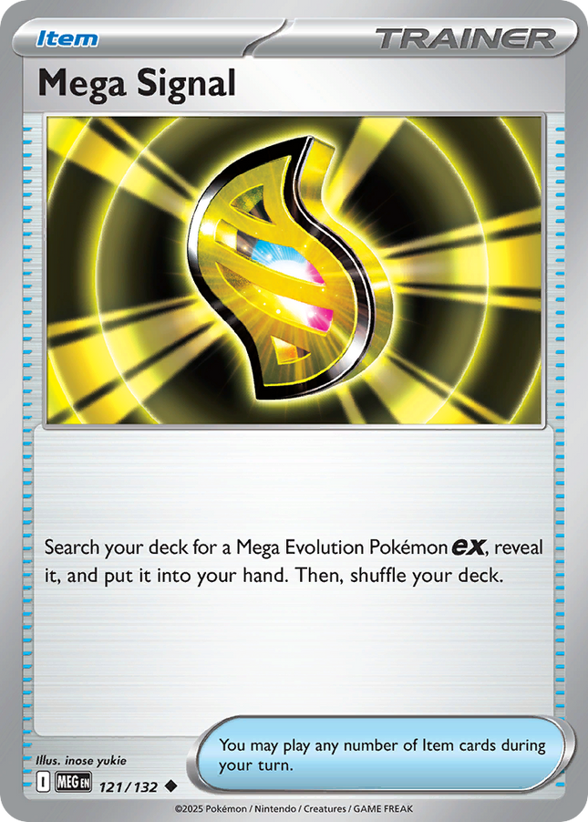 Mega Signal #121/132 Uncommon (Reverse Holofoil) / Mega Evolution