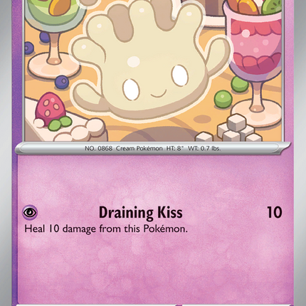 Milcery #043/094 Common (Reverse Holofoil) / Phantasmal Flames