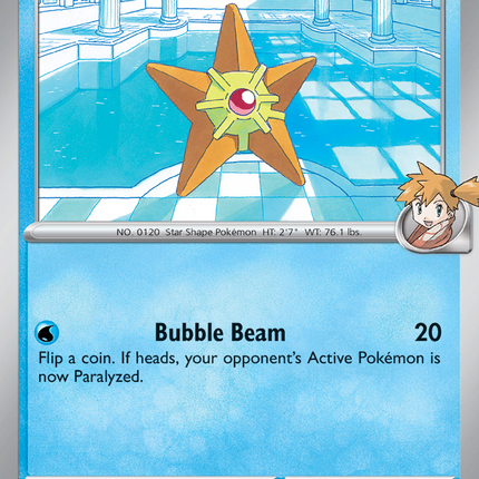 Misty's Staryu #046/182 Common (Reverse Holofoil) / Destined Rivals