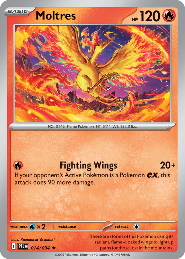 Moltres #014/094 Rare (Holofoil) / Phantasmal Flames
