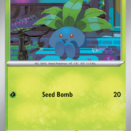 Oddish #001/094 Common (Reverse Holofoil) / Phantasmal Flames