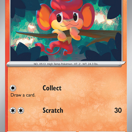 Pansear #014/086 Common (Reverse Holofoil) / White Flare