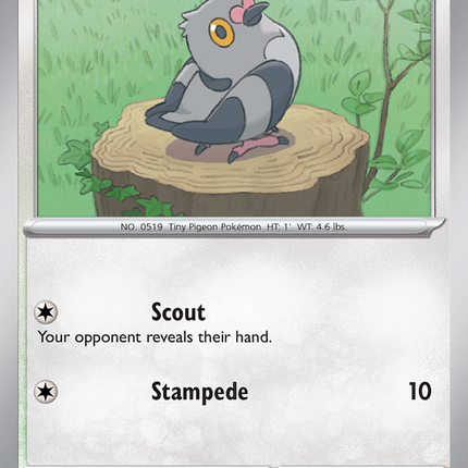 Pidove #071/086 Common (Reverse Holofoil) / Black Bolt