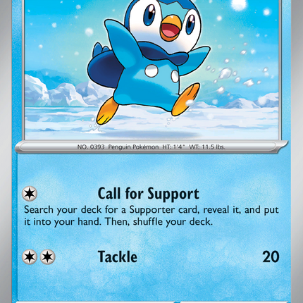Piplup #027/094 Common (Reverse Holofoil) / Phantasmal Flames