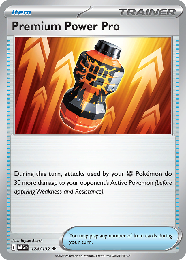 Premium Power Pro #124/132 Uncommon (Reverse Holofoil) / Mega Evolution