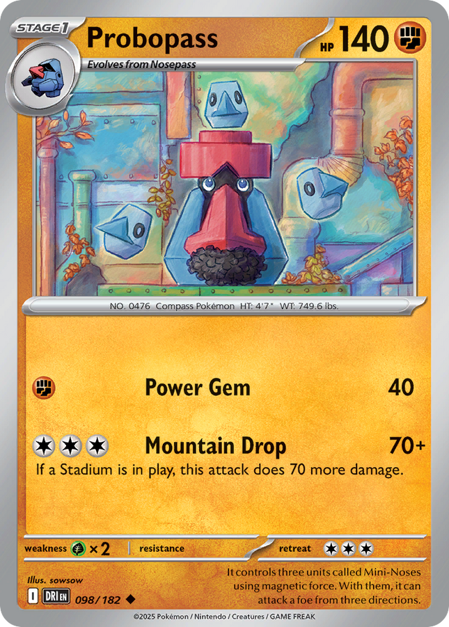Probopass #098/182 Uncommon (Reverse Holofoil) / Destined Rivals